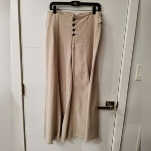 Rockford Landscape High Waist Super Wide-Leg Pants Size 38